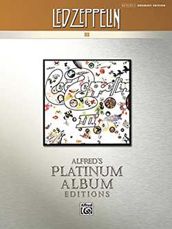 Led Zeppelin Alfred’s Platinum Album Editions Drumset Transcription Books, Drumset Transcription Book of Led Zeppelin Album 3