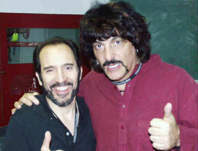 Tiger Bill Meligari with Carmine Appice