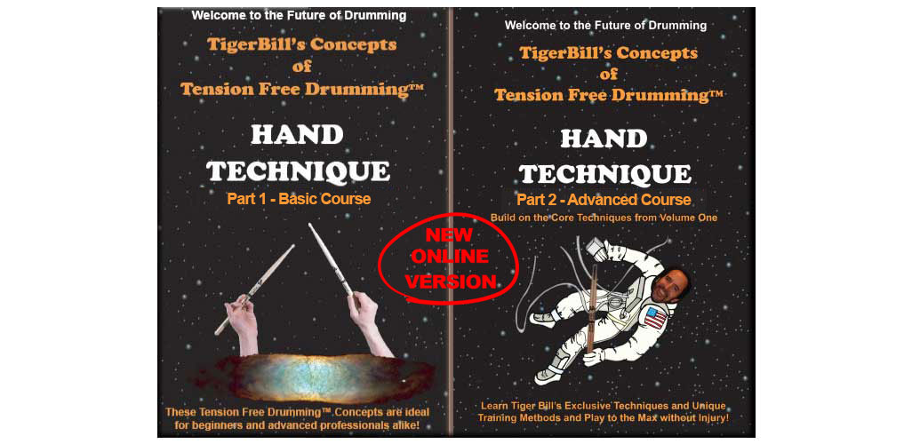 Tension Free Drumming Hand Technique Parts 1 & 2 Online Courses